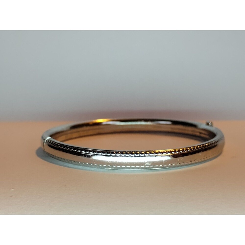 Marathon 925 Sterling Silver Children's Bangle Bracelet 6.5 in. Circumference